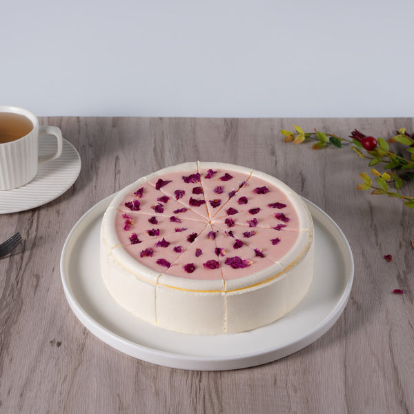 8" Lychee Rose Crepes Cake