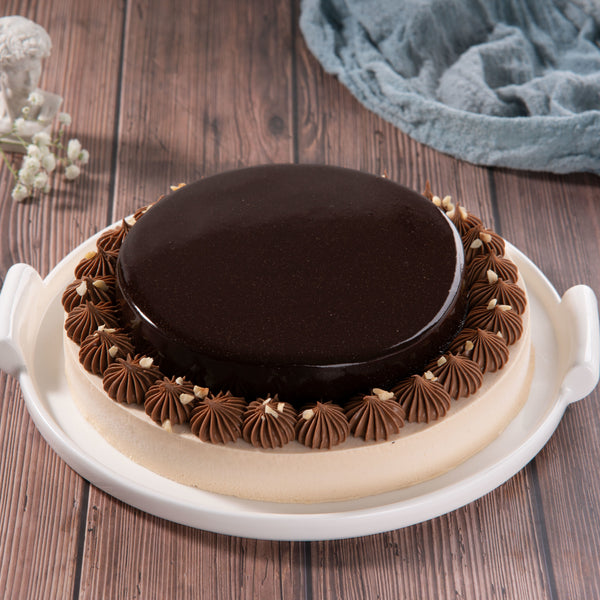 8 Inch Hazelnut Chocolate Mousse Cake